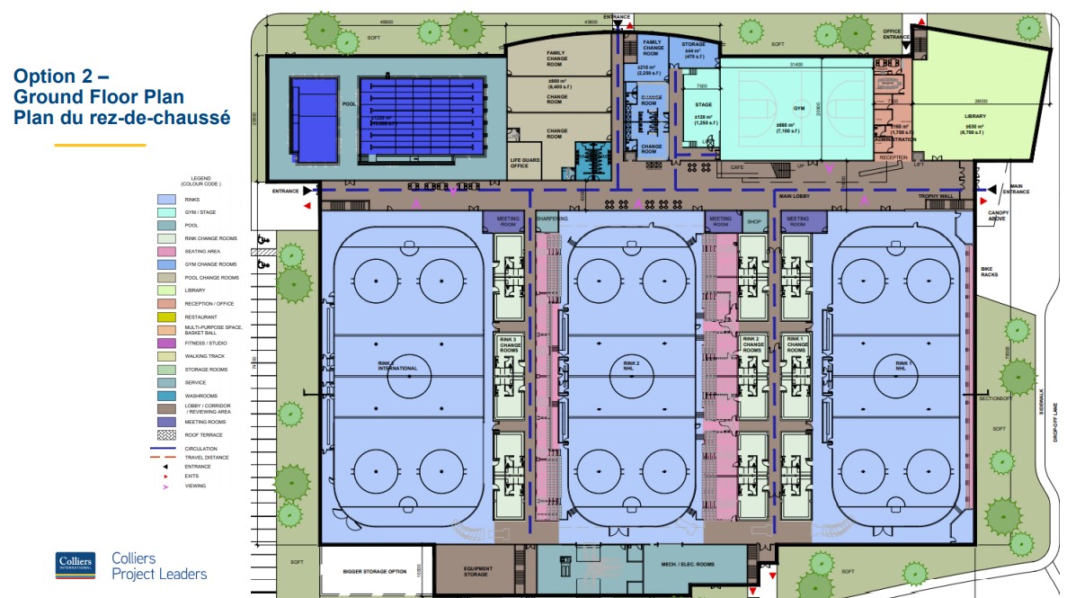 Rec Layout Recreation centre layout options unveiled - Le Reflet / The News