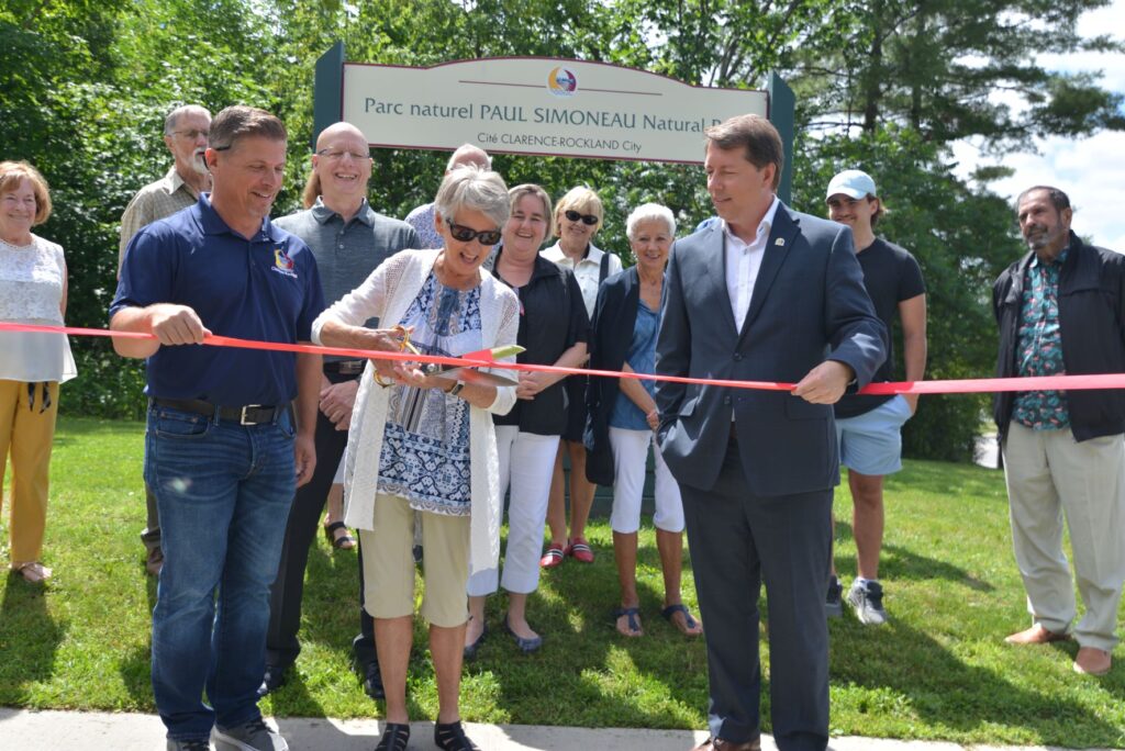 Simoneau Inauguration officielle du parc naturel Paul Simoneau - Vision