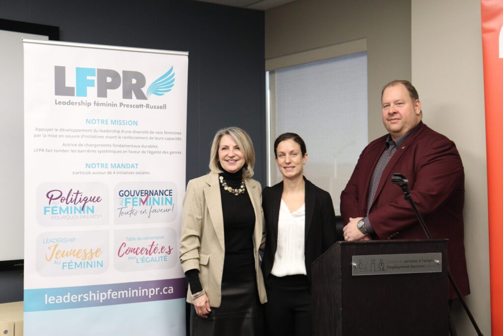 LFPR lancent une campagne à la suite d'une étude démontrant que dans Prescott-Russell, il y a une perception que l’égalité n’est pas un enjeu... mais quand on commence à regarder les statistiques et à fouiller, on voit que ce n’est pas le cas.