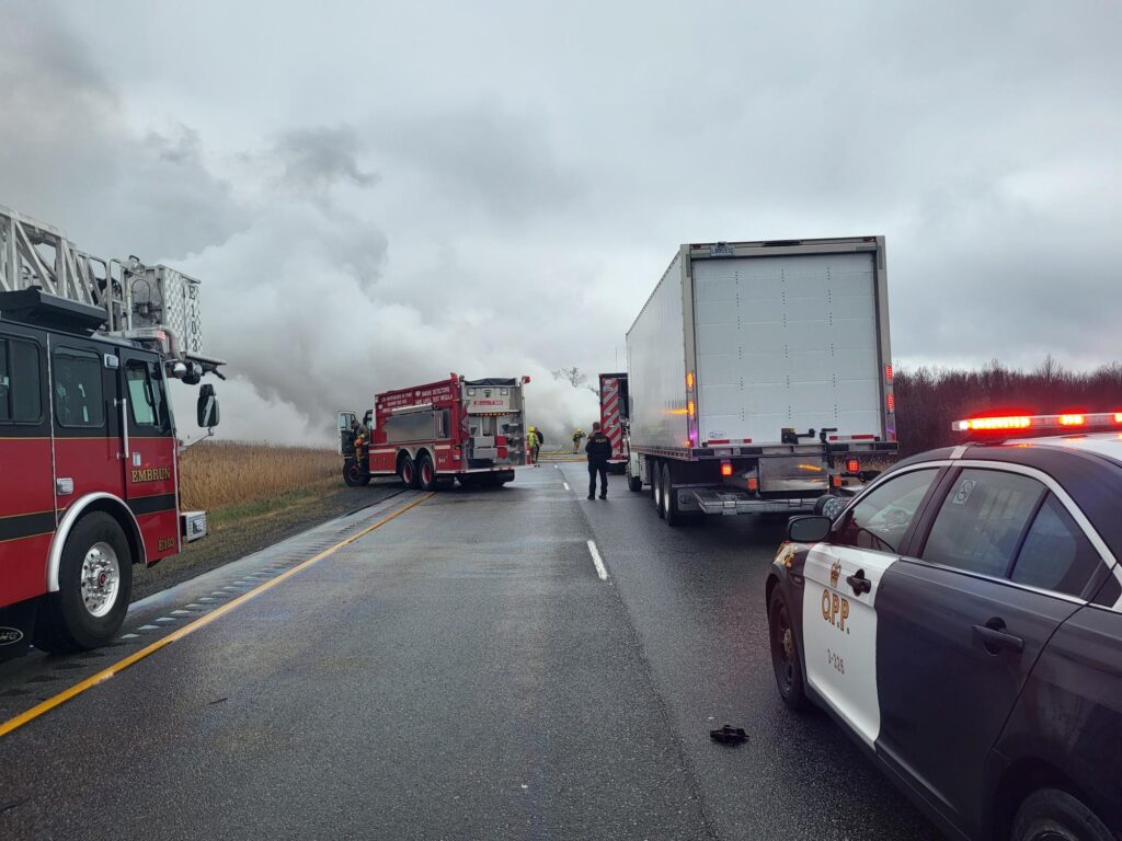 On April 30, just before 3 p.m., a fatal collision on Highway 417 near Limoges resulted in two dead and shut down the Highway for almost 10 hours. (Russell County Detachment of the Ontario Provincial Police.