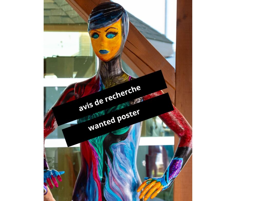 Après un autre mannequin vandalisé puis deux disparue, le concours « Les arts figurés » a été annulé. Les gagnants du concours seront dévoilés le jeudi, 29 août à 18h30 au SEFA.