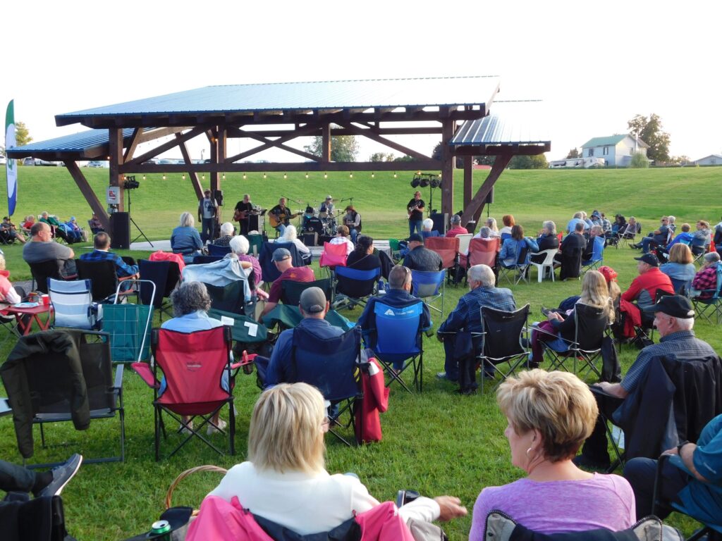 A small gazebo at the Lefaivre community park provides shelter for musicians during special events like Canada Day or the Thursday Evenings with Music summer program sponsored by the Lefaivre Lions Club. Now the club wants to build a large covered pavillon at the park as part of local efforts to improve community recreation services.