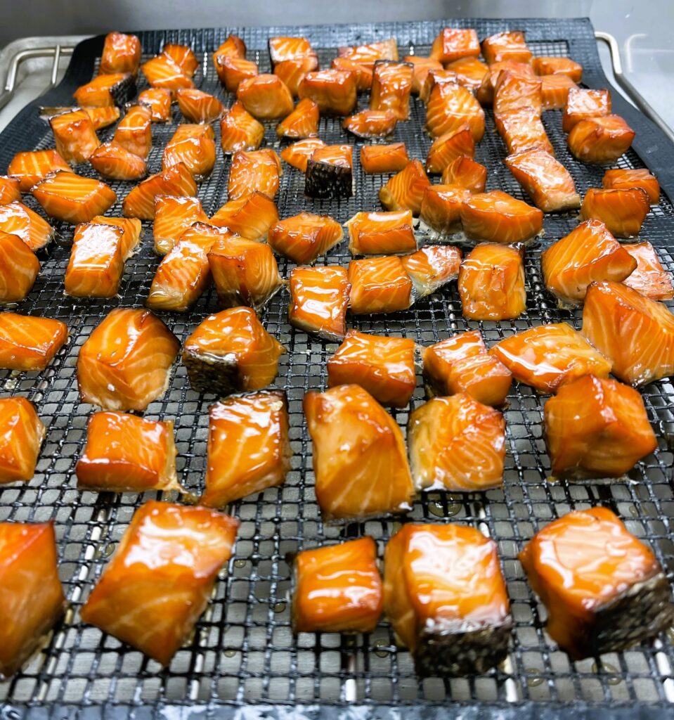 Maryse Lapalme went from being a certified professional accountant to a cook, teaching others how to prepare gourmet meals at home, like the salmon confit pictured above.