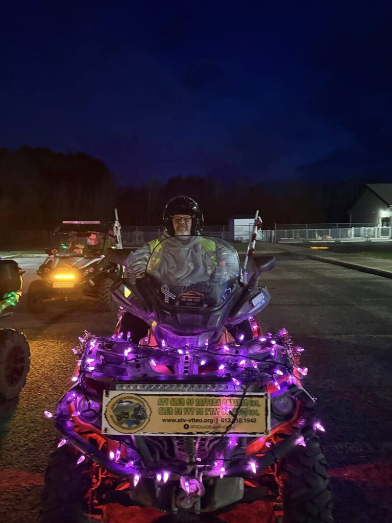 Members of the ATV Club rode through the Limoges Christmas parade to spread holiday joy.