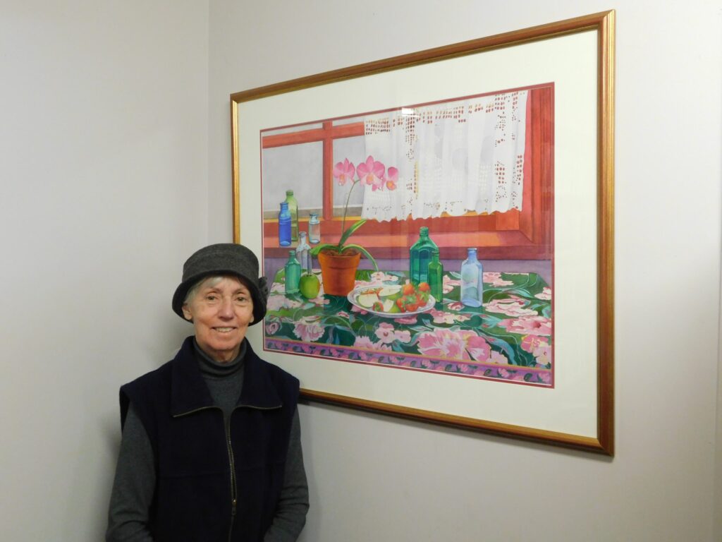 Jeanne Doucet, artiste de Treadwell, est la dernière artiste locale à participer au projet Art in the Libraries du comité de la bibliothèque Alfred-Plantagenet. Plusieurs de ses œuvres sont exposées à la bibliothèque Plantagenet. (Gregg Chamberlain)