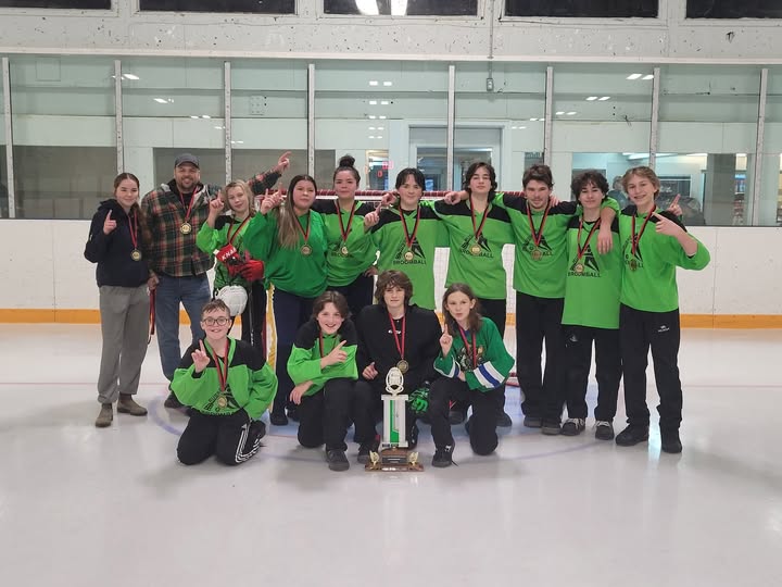 U16 Russell Druids showing off their gold medal after a hard-fought tournament.