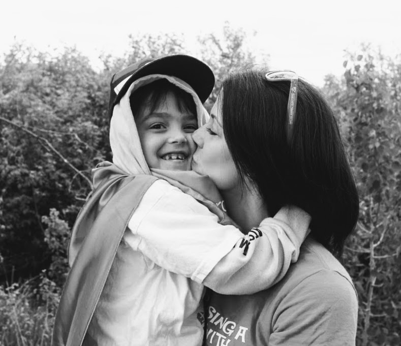 Christiane Aupry and her 12-year-old son Antoine, who lives with cystic fibrosis. Mrs. Aupry has been raising funds to find a cure for cystic fibrosis since 2023.