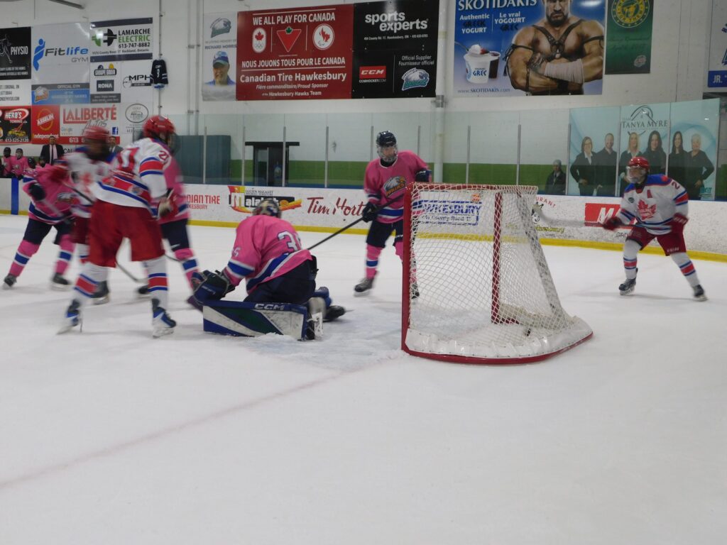 The Rockland Nationals and Hawkesbury Hawks clashed last weekend.