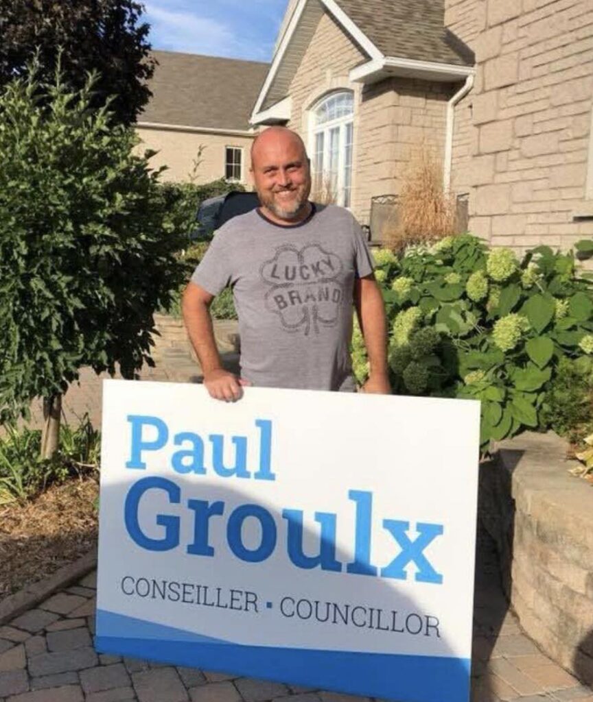 Paul Groulx annonce officiellement sa candidature à la mairie de Casselman en vue des élections municipales de 2026.