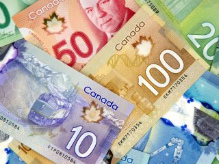 Canadian currency bank notes