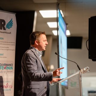 Le député de Glengarry-Prescott-Russell, Francis Drouin, a annoncé l’attribution des fonds lors du symposium annuel du LFPR le 28 novembre.