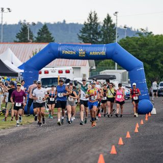 Les coureurs de La Baie Run débutent leur parcours. – Photo Facebook