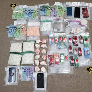The OPP seized large amounts of various drugs the four intended to sell.