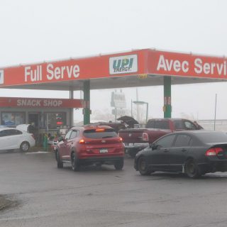 ice storm gas pumps