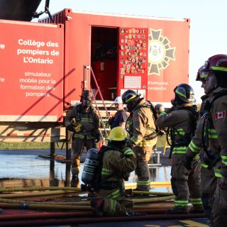 For six days, Sation 11 and 12 have training their firefighters within the Mobile Live Fire Training Unit to hone their firefighting skills.