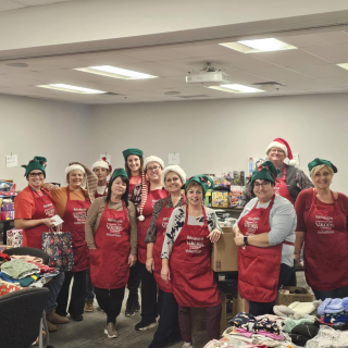 Volunteers with last year's Christmas Elves Campaign.