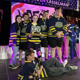 La Connexion française, équipe de l’École secondaire catholique régionale d’Hawkesbury, finaliste du tournoi L’AFOLIE.