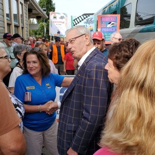M. Proulx et le train
