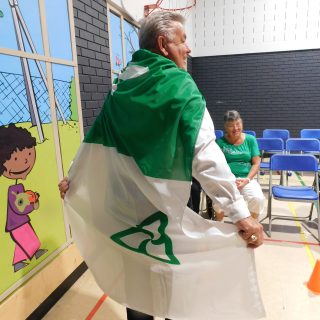 Le maire d'Alfred-Plantagenet, Yves Laviolette, affiche sa fierté Franco-Ontarien.