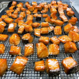Maryse Lapalme went from being a certified professional accountant to a cook, teaching others how to prepare gourmet meals at home, like the salmon confit pictured above.