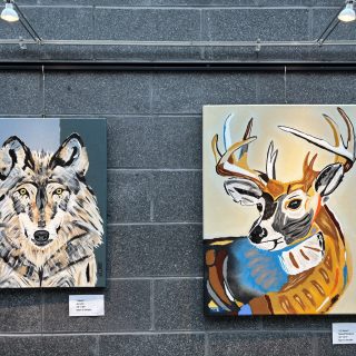 Martin Cleroux, originaire de Clarence Creek, présente une exposition d'art pendant tout le mois de mars au YMCA Rockland. Les photos ci-dessus montrent des exemples de son travail.