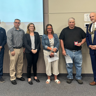 During the latest Russell council meeting on May 27, Council awarded Lynne Perras and Daniel St Pierre with Citizen Recognition Awards for their courage during the recent bus accident on April 22.