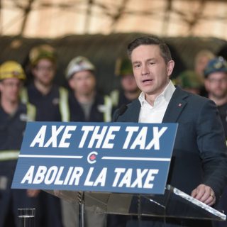Conservative leader Pierre Poilievre visited the Ivaco steel plant in L’Orignal on Monday, March 17, a week after workers learned there would be layoffs amid the on-again, off-again tariffs on Canadian steel exported to the United States.