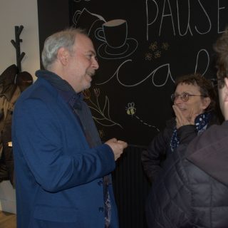 Le candidat du Bloc québécois dans Argenteuil-La Petite-Nation, Martin Héroux, avait organisé un événement à Lachute pour rencontrer les électeurs de la circonscription le 8 avril dernier. (Francis Legault, EAP)