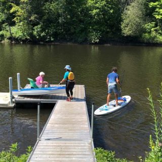 La Ville de Lachute prévoit installer un quai sur ces nouveaux terrains afin de permettre
aux citoyens d’y mettre des embarcations sans moteur à l’eau. (Fondation Rivières)