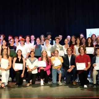 Tous les récipiendaires du Gala du Fonds des athlètes des Laurentides. —photo courtoisie