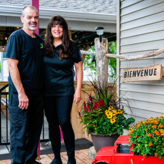 Alain Chartrand and Chantal Lapensee.