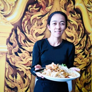Vijittra Thai's pad Thai is the version that co-owner and chef Vijittra Sanpanlam learned to prepare from her mother and grandmother.