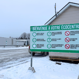 Le nouvel écocentre est situé sur les terrains de Tricentris à Lachute, sur le chemin Félix-Touchette. (Tricentris)