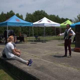 De l’animation était proposée lors de cette Fête champêtre, notamment avec le conteur professionnel Benoit Davidson. (Francis Legault, EAP)