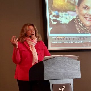 Marina Orsini est venue donner une conférence sur la proche aidance. (CAB d’Argenteuil)